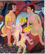 Bathing women and children Ernst Ludwig Kirchner